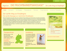 Tablet Screenshot of die-fruchtbarkeitsmassage.de